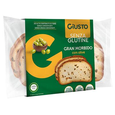 Giusto Senza Glutine Gran Morbido Con Olive Verdi 190 G