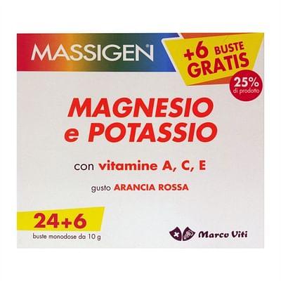 Massigen Magnesio E Potassio In Bustina Con Astuccio 24+6