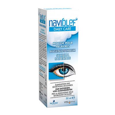 Naviblef Daily Care Schiuma Per Rimozione Secrezioni Oculari Da Palpebre E Ciglia 50 Ml