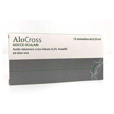 Soluzione Oftalmica Lubrificante A Base Di Acido Ialuronico Sale Sodico Cross Linkato 0,20% Alocross 15 Oftioli 0,35 Ml