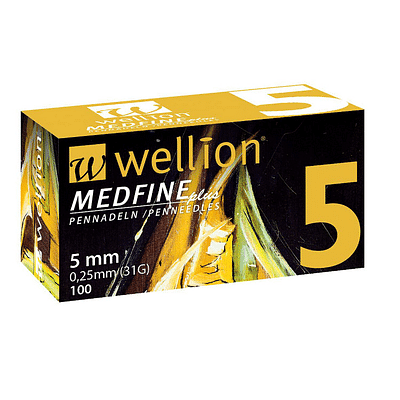 Wellion Medfine Plus 5 100 Pezzi