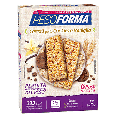 Pesoforma Barr Cereali Cookies Vaniglia 372 G