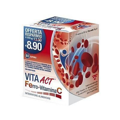 Ferro + Vitamina C Act 60 Capsule
